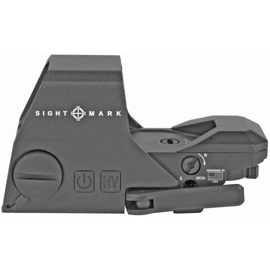 Sightmark Ultra Shot A-Spec Reflex Red Dot Sight has a matte black finish